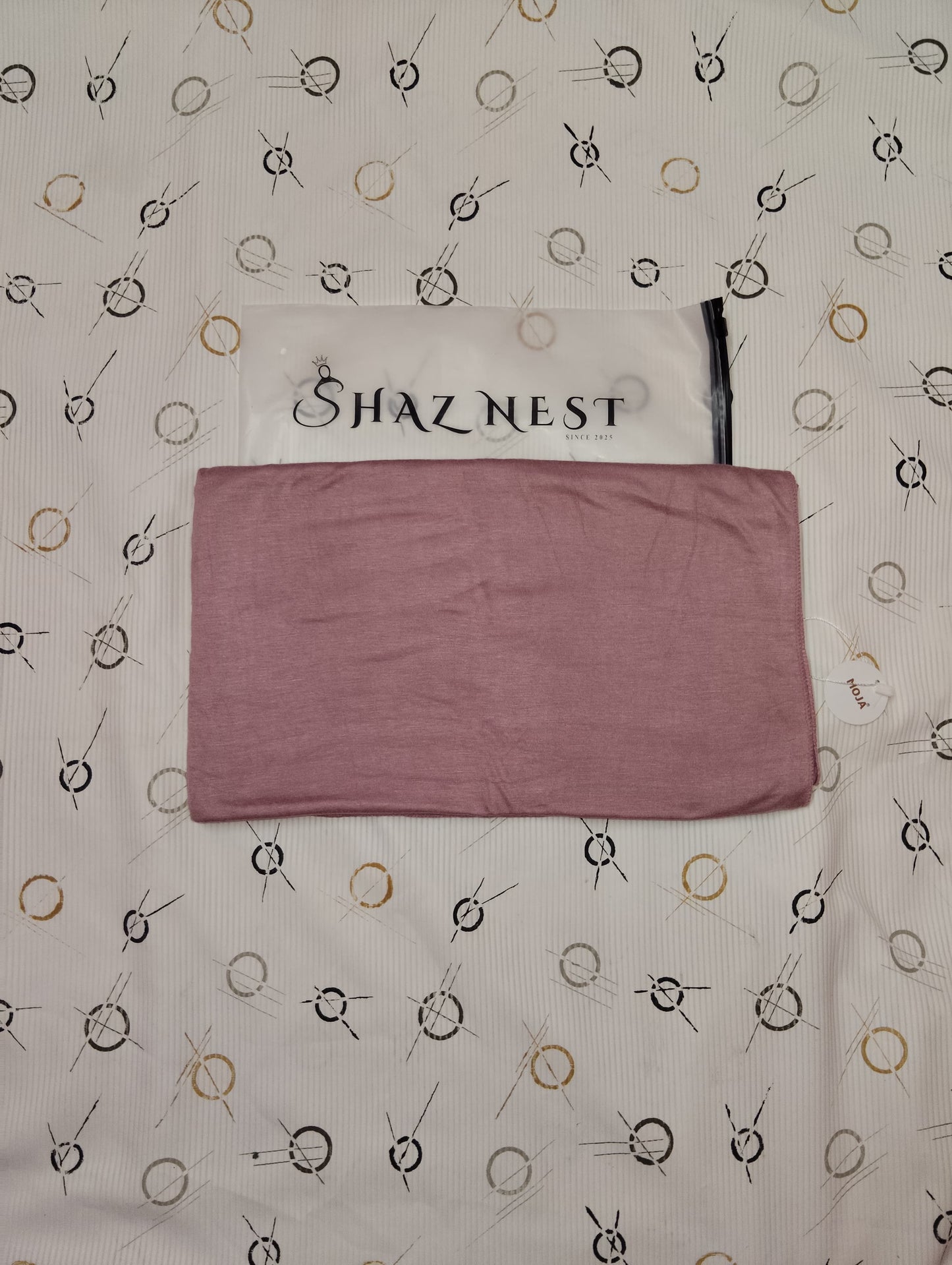 Moja Turkey Jersey Hijab – Soft Blush Pink  | 186 × 75 cm (1.86 m)