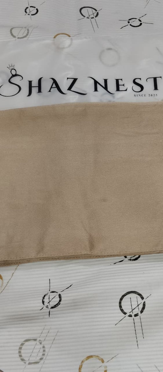 🛍️ Bubble Satin Hijab – Sand Beige | Soft Gloss Elegant Drape (Regular Size)