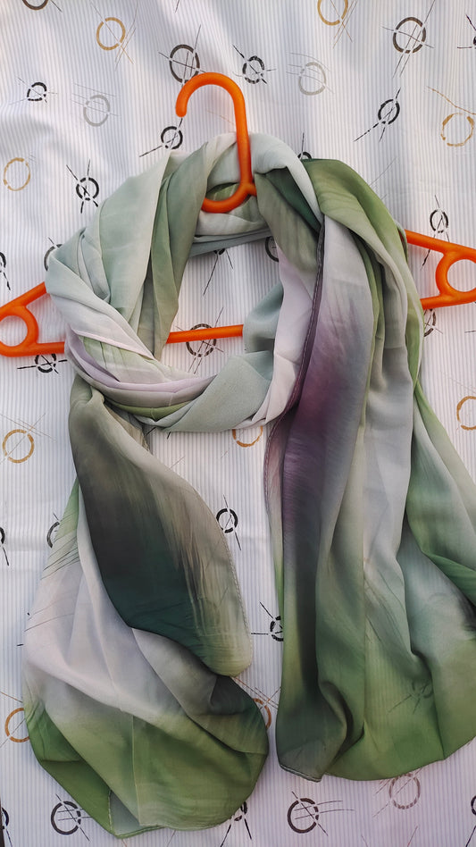 Forest Haze – Malaysian Printed Heavy Chiffon Hijab (2m)