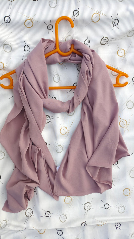 Zera Stretch Cotton Hijab – Dusty Rose (2m)