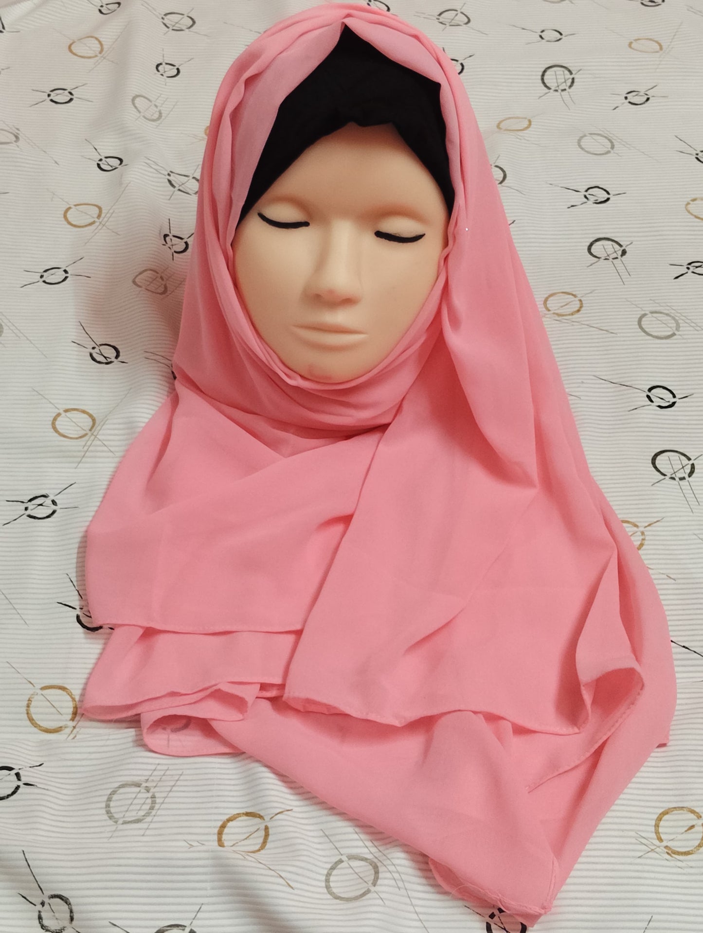 Premium Regular Heavy Chiffon ~ Soft Rose Pink | Lightweight