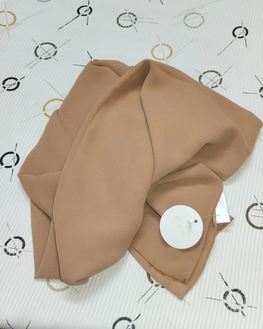 MOJA Malaysian Heavy Chiffon / Georgette Hijab – Chikku [2m Big Size]