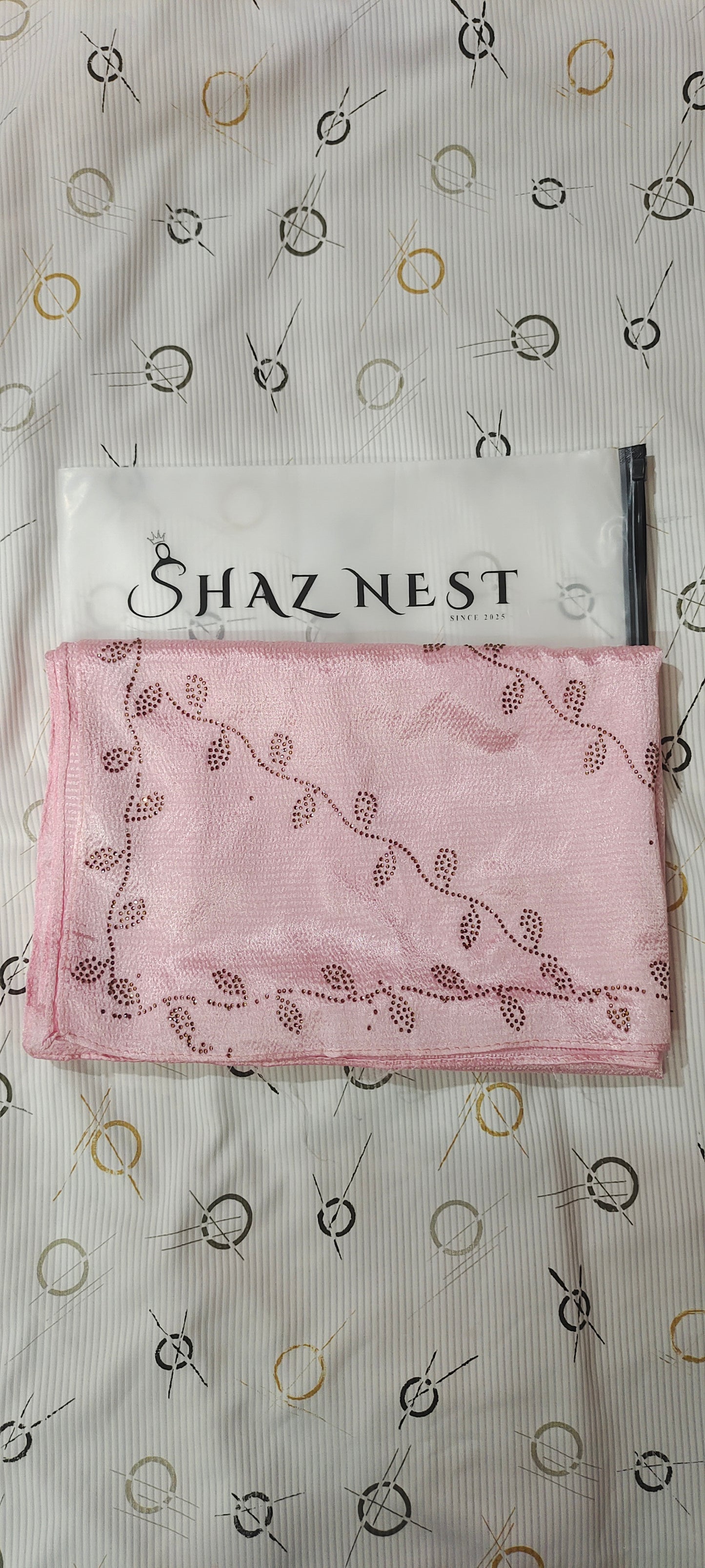 Concept Bubble Satin DMC Hijab ~Rose Quartz | Soft Satin with Elegant Fall