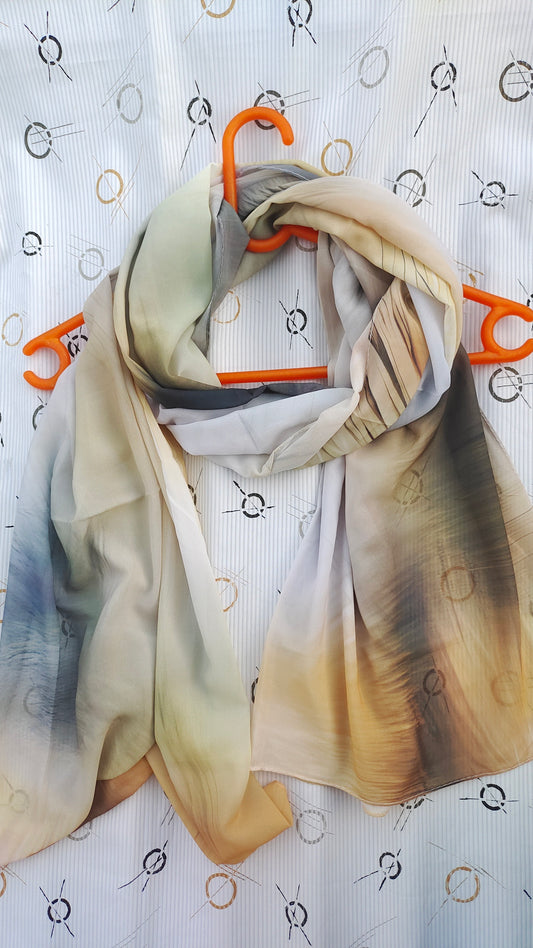 Golden Hour – Malaysian Printed Heavy Chiffon Hijab (2m)