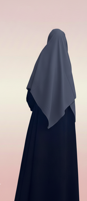 Zera Stretch Cotton Hijab – Ash Grey (2m)