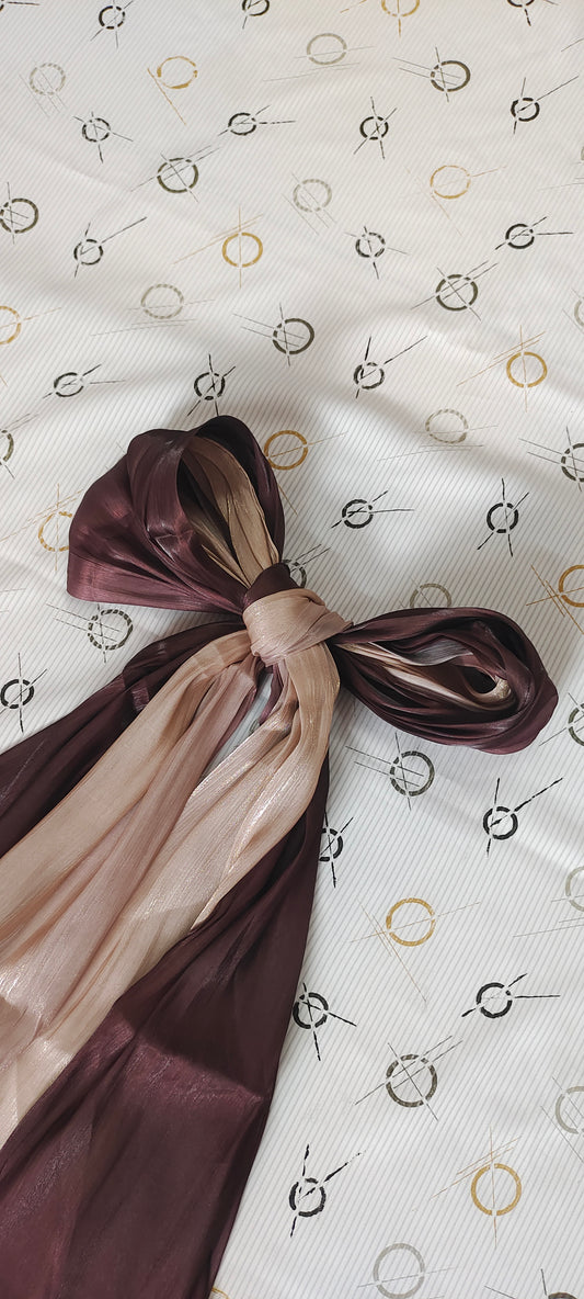 Organza Ombre Hijab – Mocha Silk | Lightweight, Elegant & Flowy