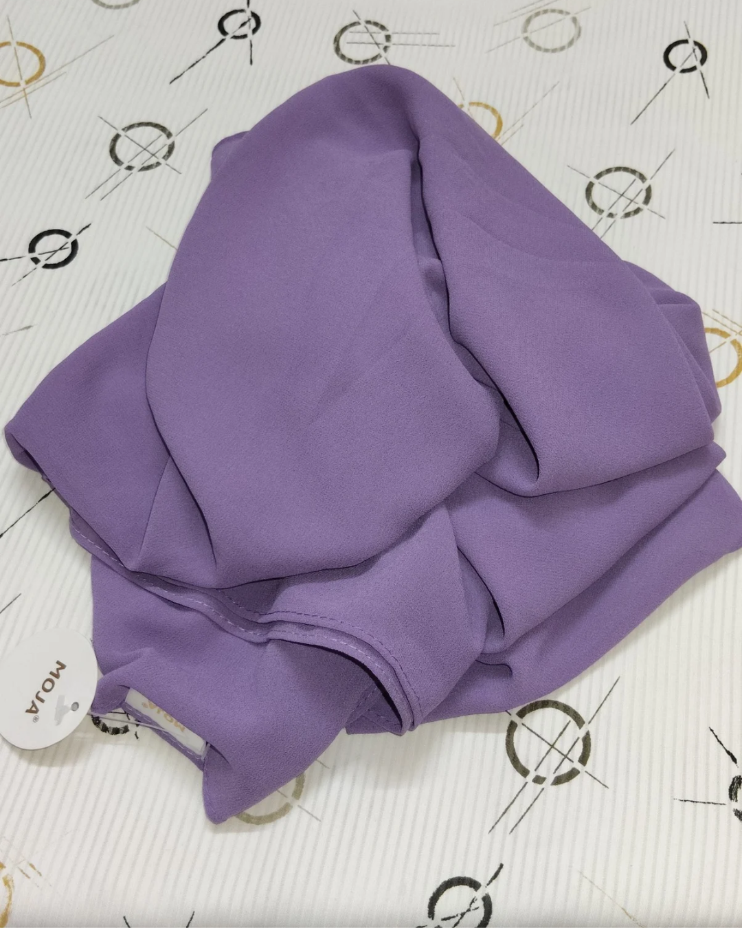 MOJA Malaysian Heavy Chiffon / Georgette Hijab – Lavender [2m Big Size]