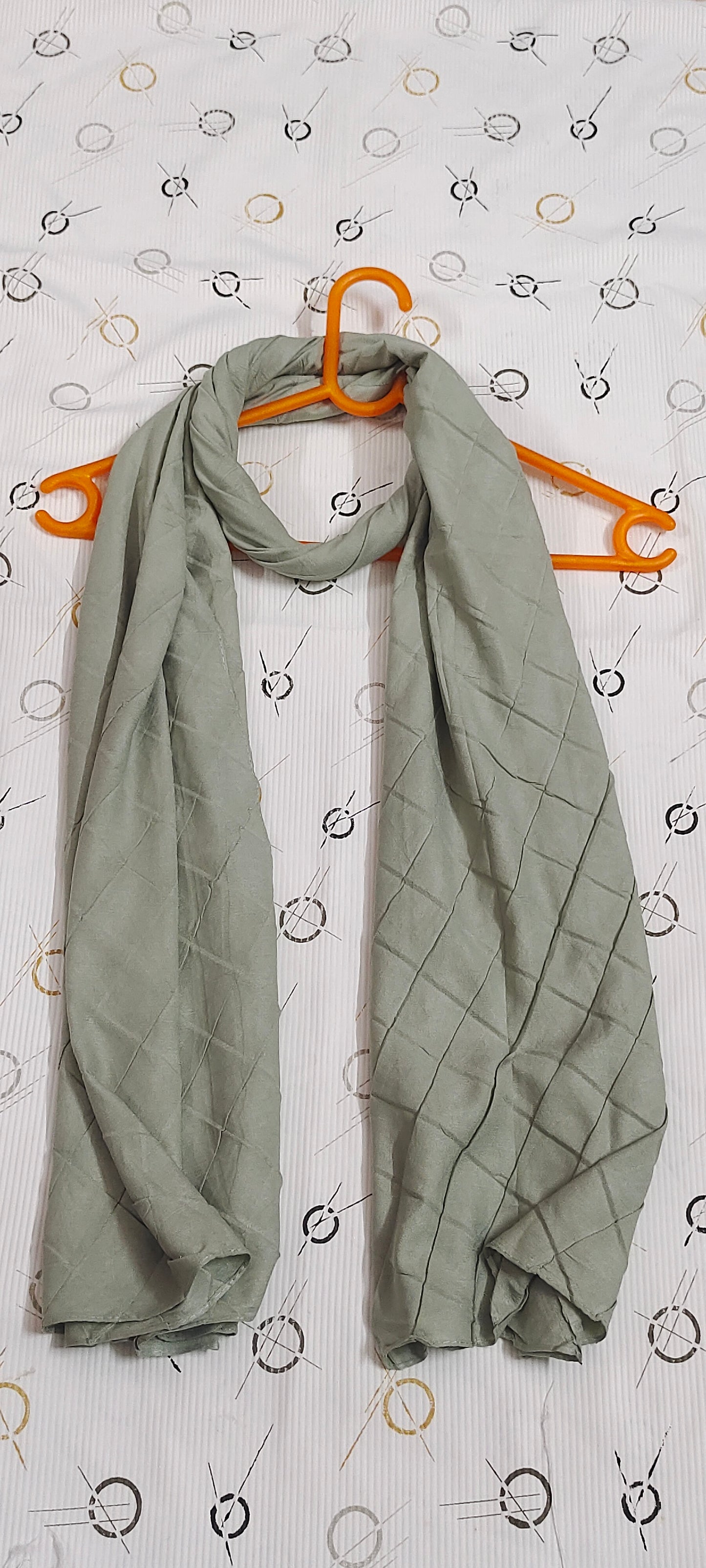 Modal Cotton Crush Hijab – 2 Meter | Sage Grey