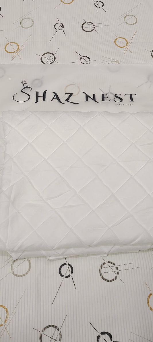 Modal Cotton Crush Hijab – 2 Meter | Pearl White