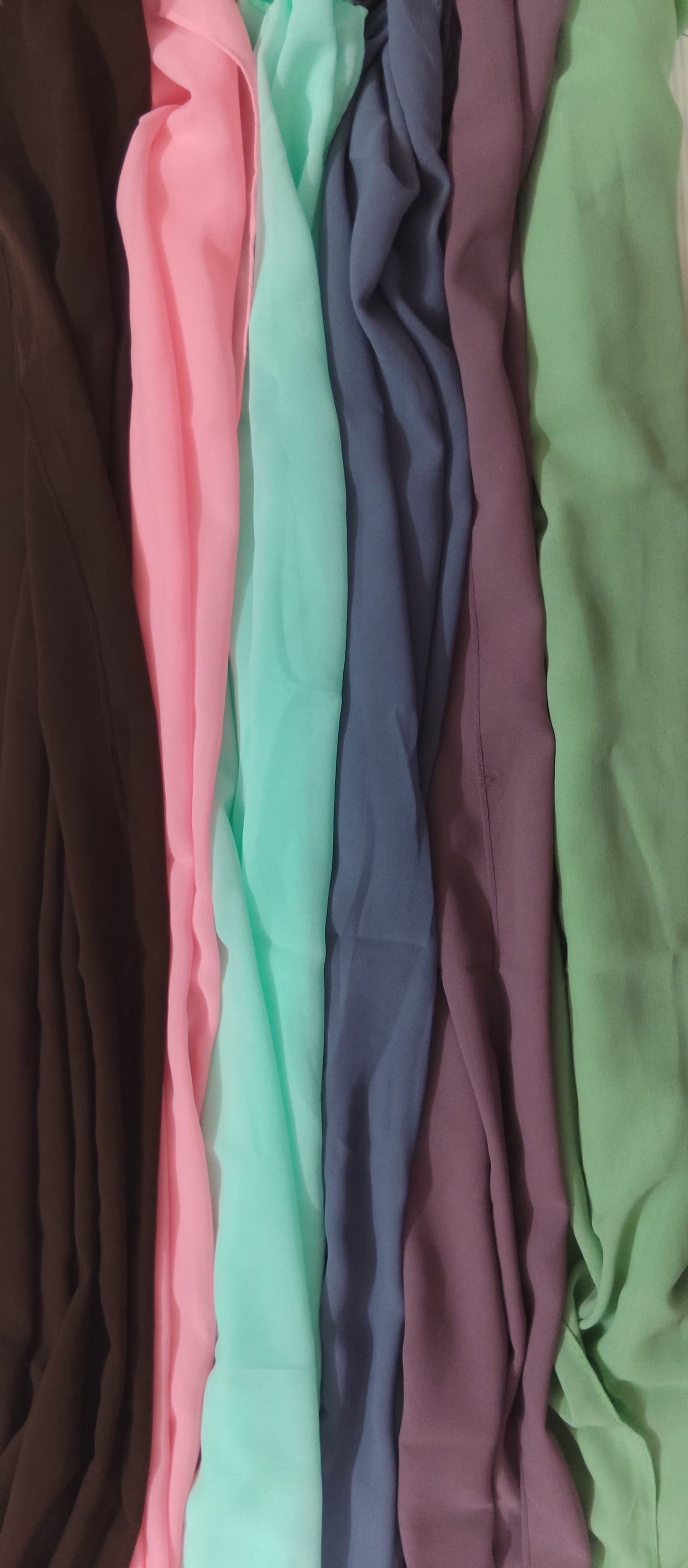 Premium Regular Heavy Chiffon ~ Slate Blue Grey  | Lightweight