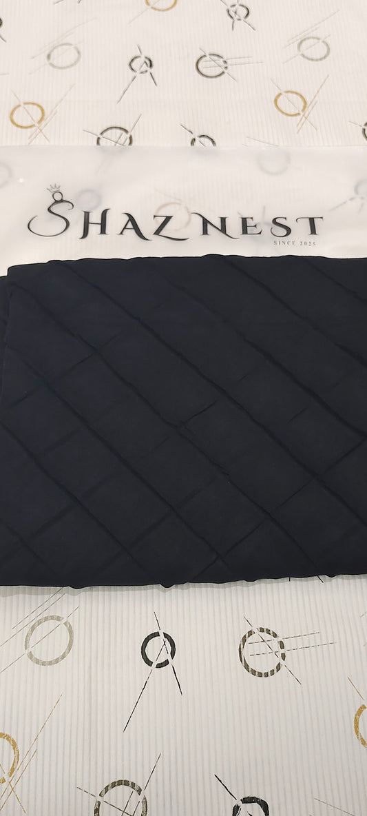 Modal Cotton Crush Hijab – 2 Meter | Classic Black