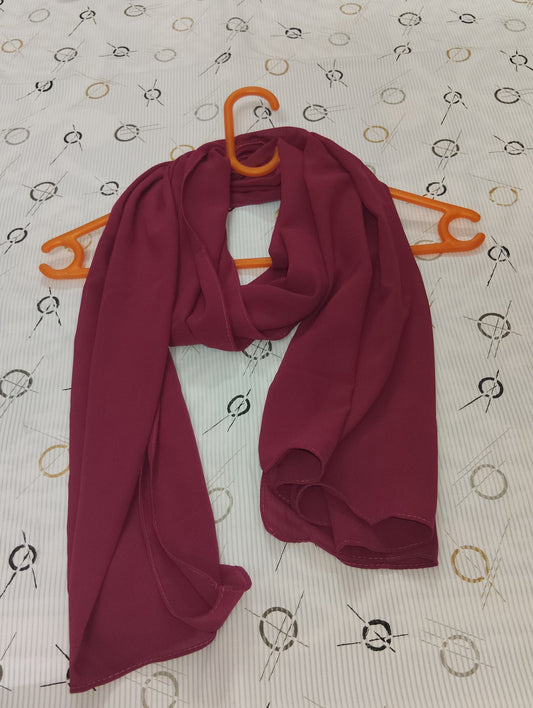 Premium Regular Heavy Chiffon ~ Royal Merlot | Lightweight