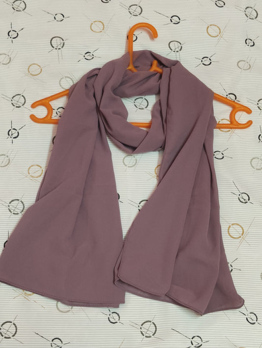 Premium Regular Heavy Chiffon ~ Dusty Rosewood | Lightweight