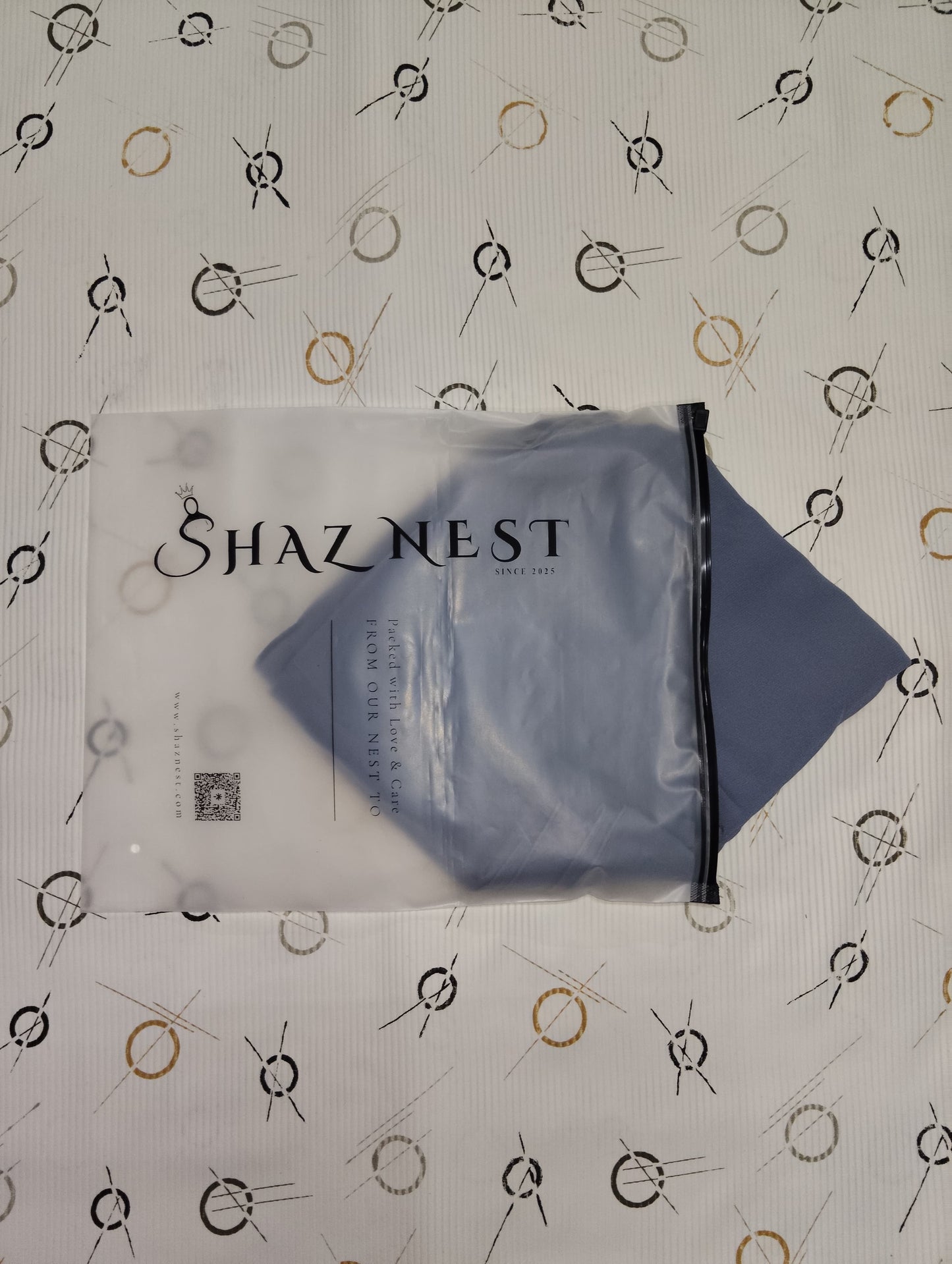 Premium Regular Heavy Chiffon ~ Slate Blue Grey  | Lightweight