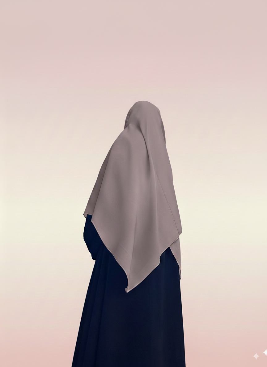 Moja Matte Satin Hijab – Ash Grey (2m)