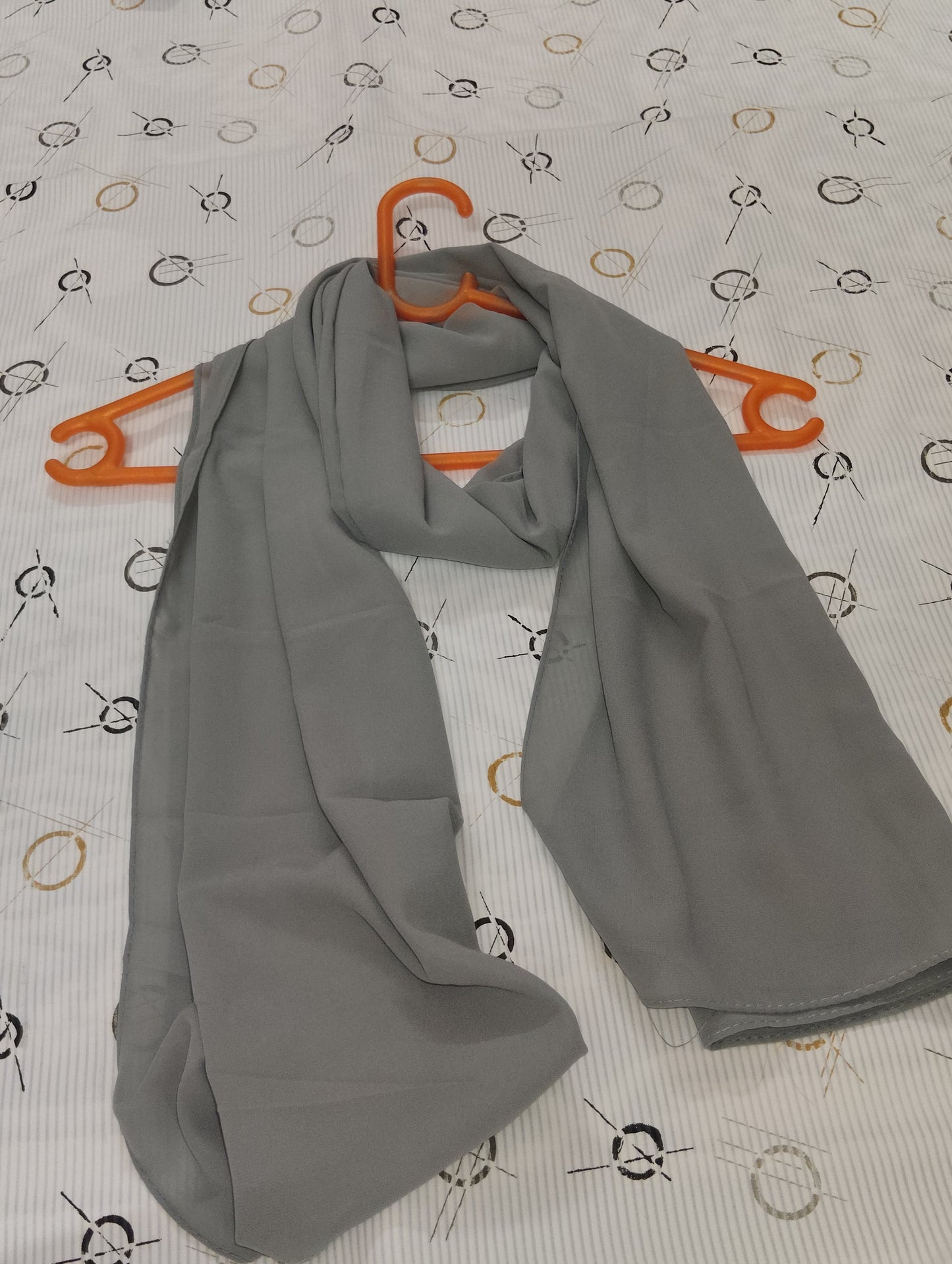 Premium Regular Heavy Chiffon ~ Silver Ash | Lightweight