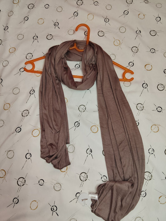 Moja Turkey Jersey Hijab – Mocha Brown  | Soft Stretch Premium Hijab