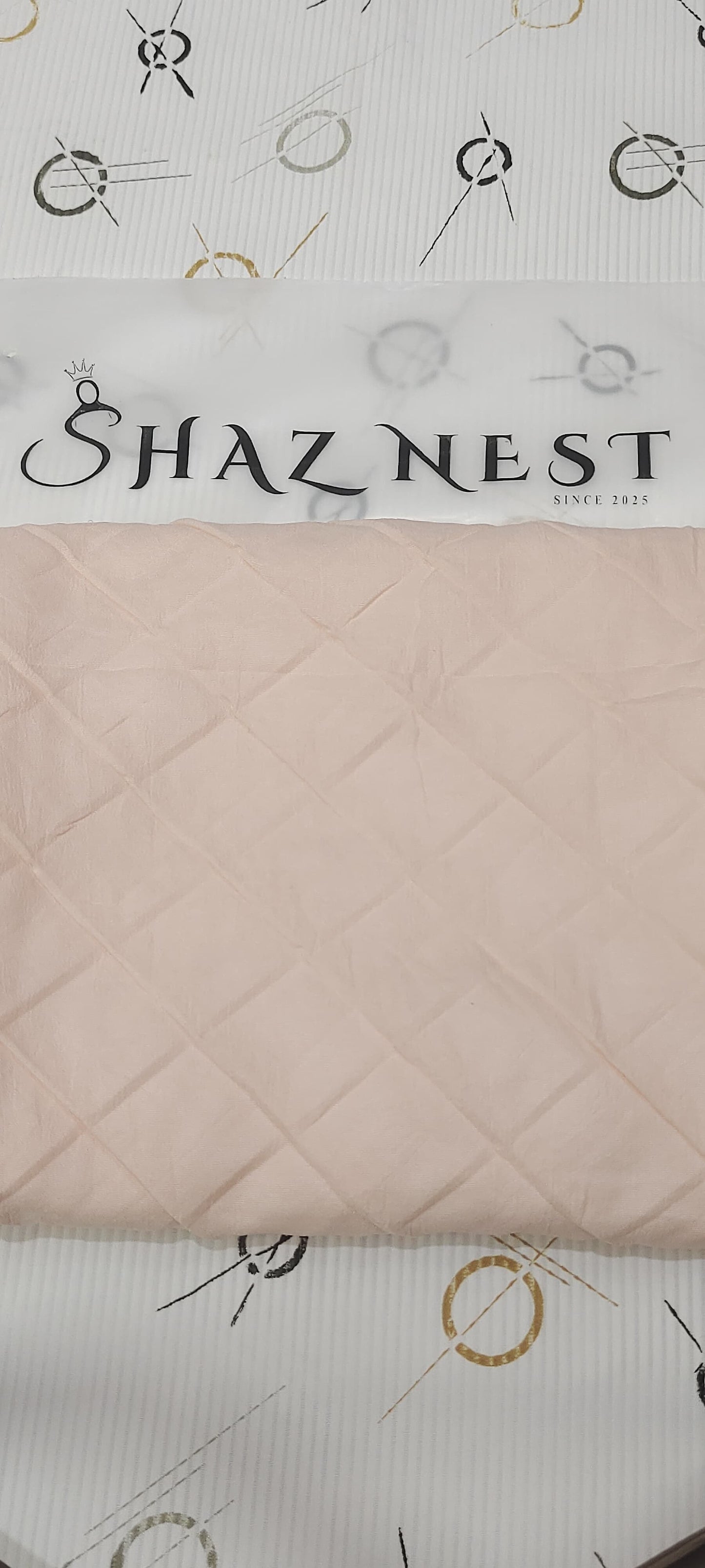 Modal Cotton Crush Hijab – 2 Meter | Soft Peach