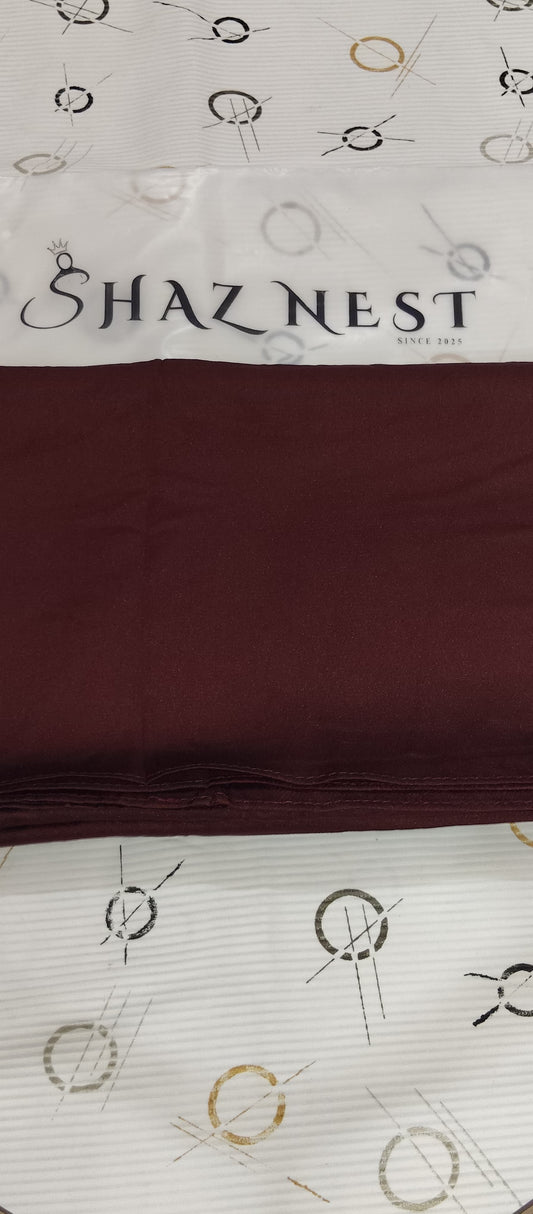 🛍️ Bubble Satin Hijab – Royal Burgundy | Soft Gloss Elegant Drape (Regular Size)