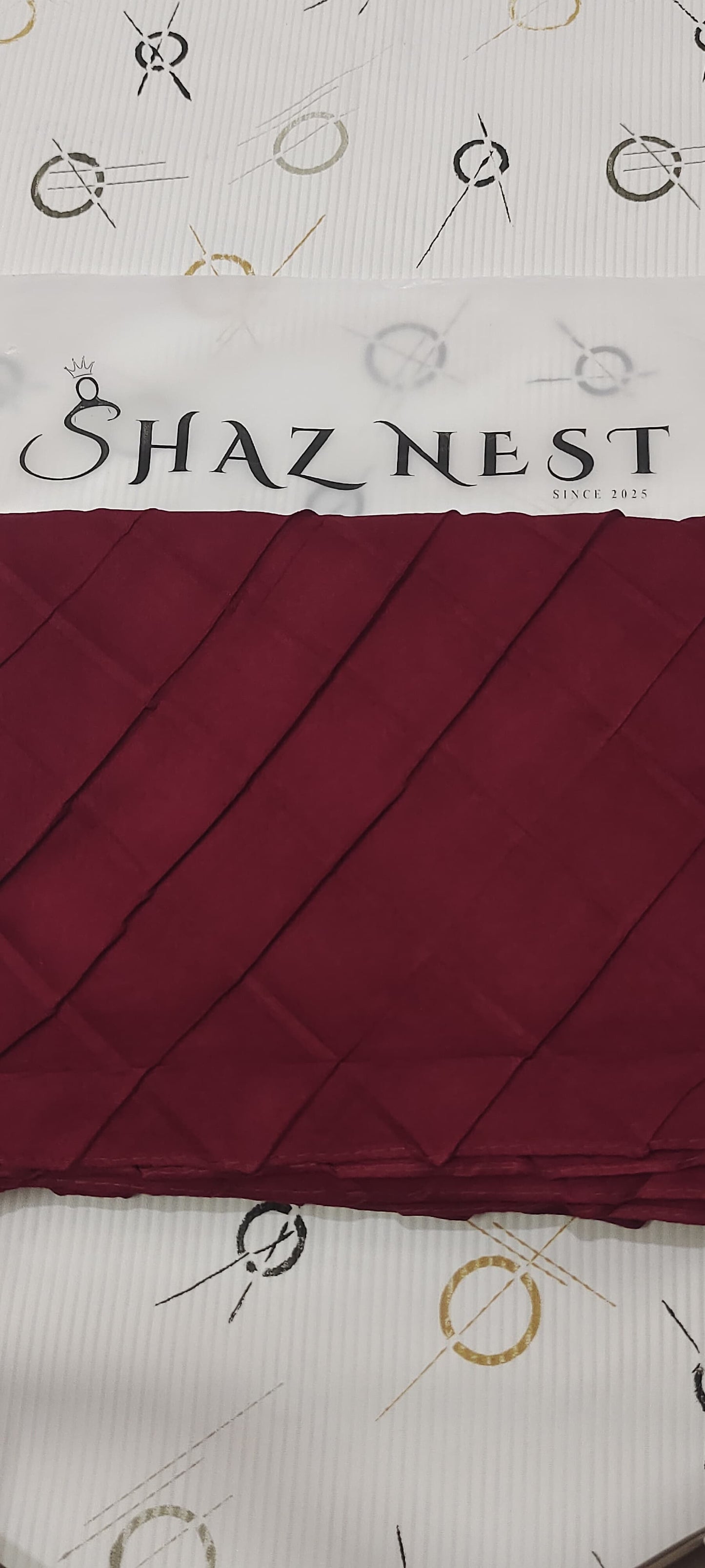 Modal Cotton Crush Hijab – 2 Meter | Royal Maroon