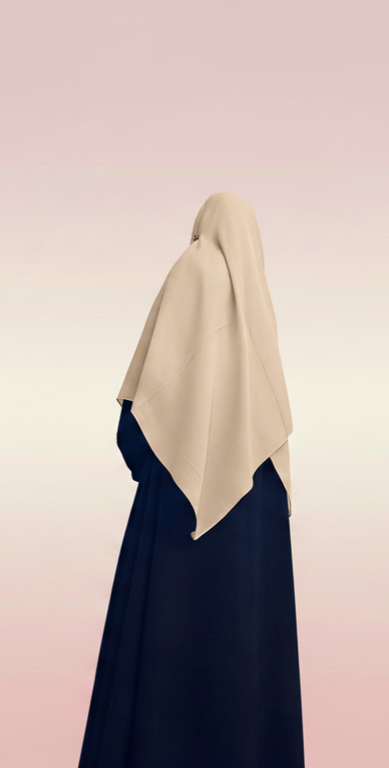 Zera Stretch Cotton Hijab – Sand Beige (2m)