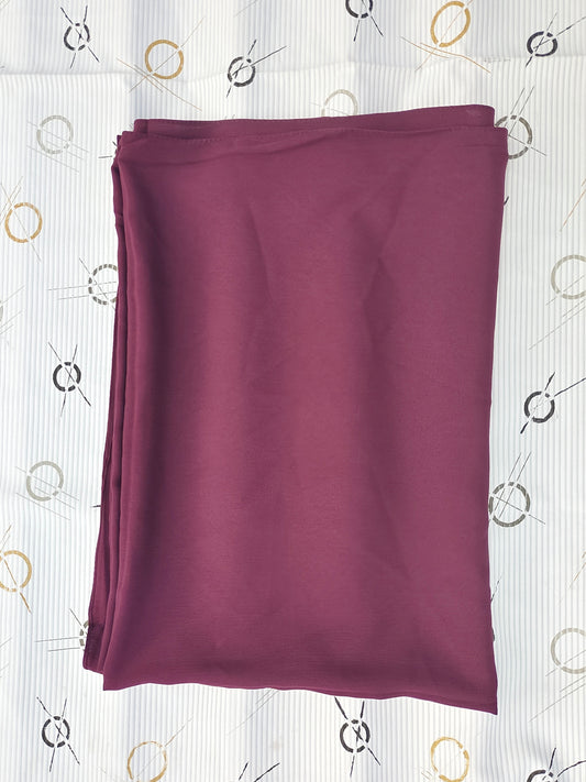 Zera Stretch Cotton Hijab – Plum Purple (2m)