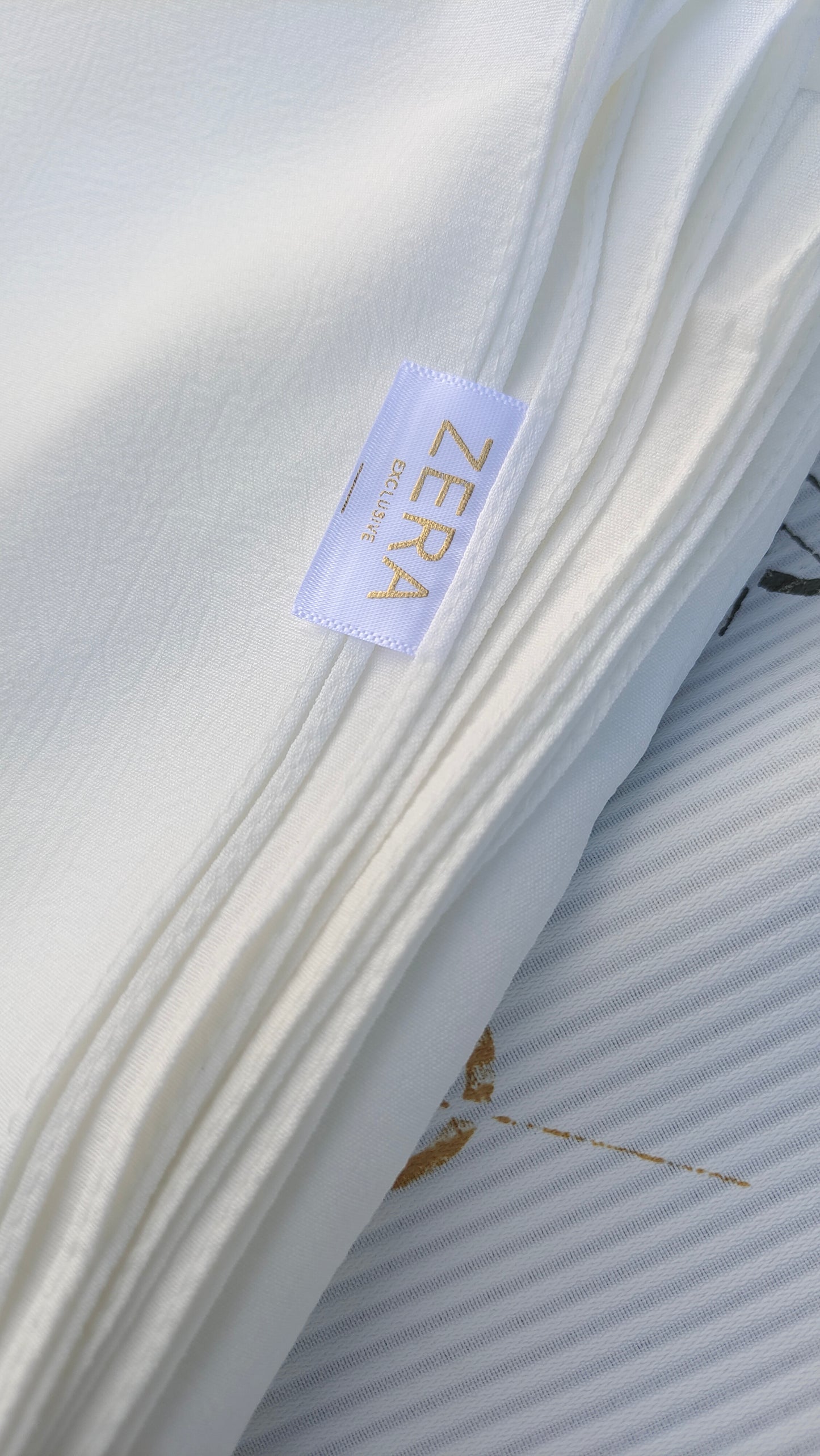 Zera Stretch Cotton Hijab – Pure White (2m)