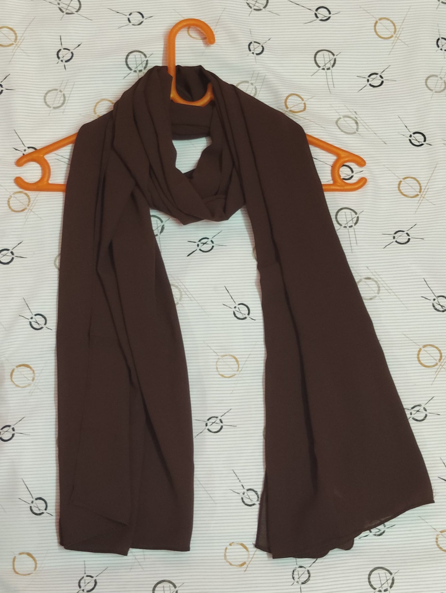 Premium Regular Heavy Chiffon ~ Deep Espresso Brown | Lightweight