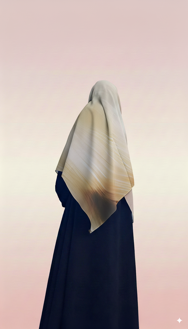 Golden Hour – Malaysian Printed Heavy Chiffon Hijab (2m)
