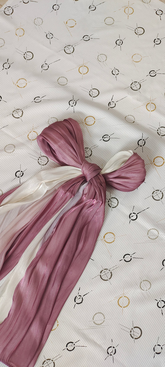 Organza Ombre Hijab – Rose Blush | Lightweight, Elegant & Flowy