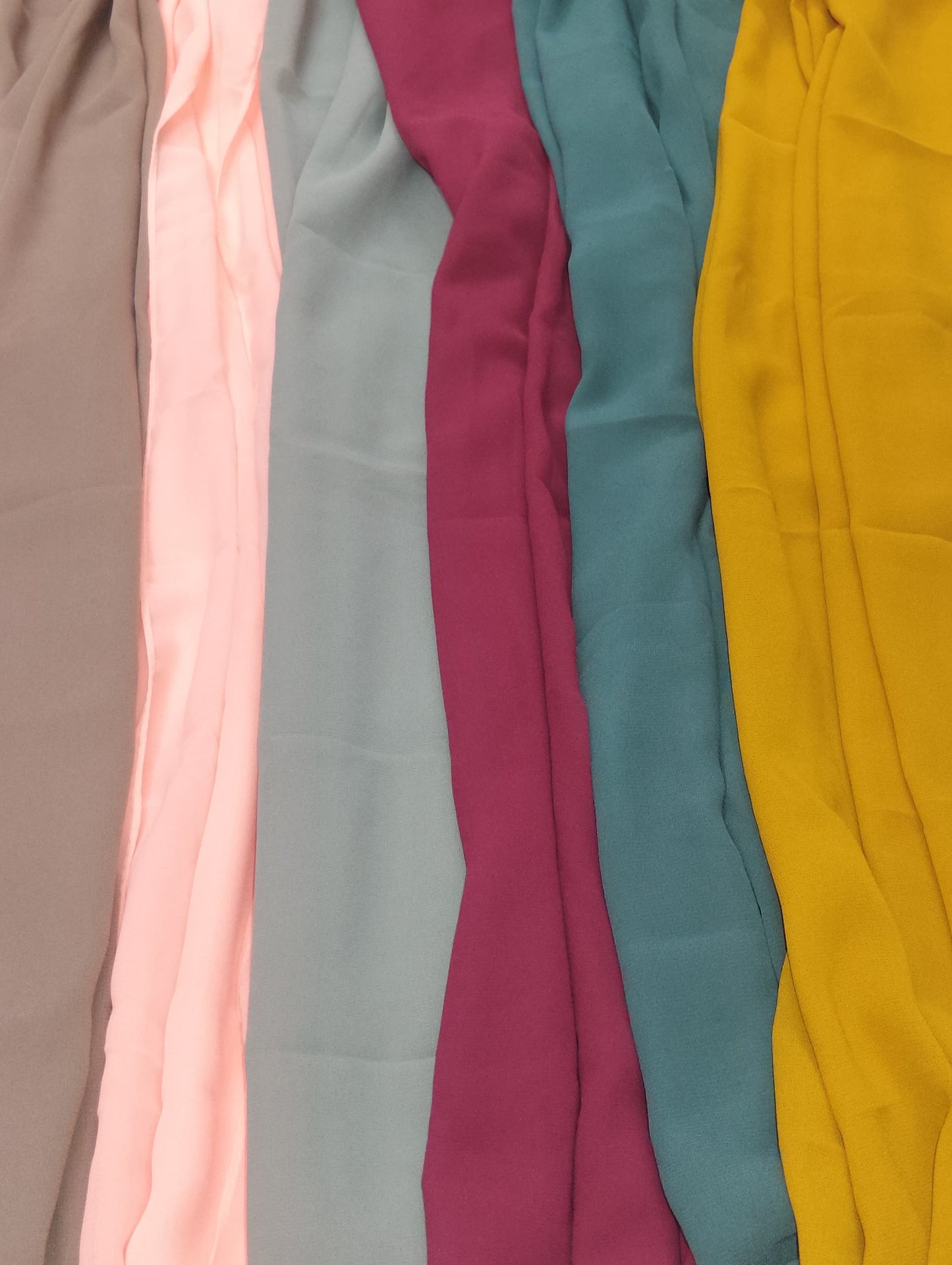 Premium Regular Heavy Chiffon ~ Golden Saffron | Lightweight