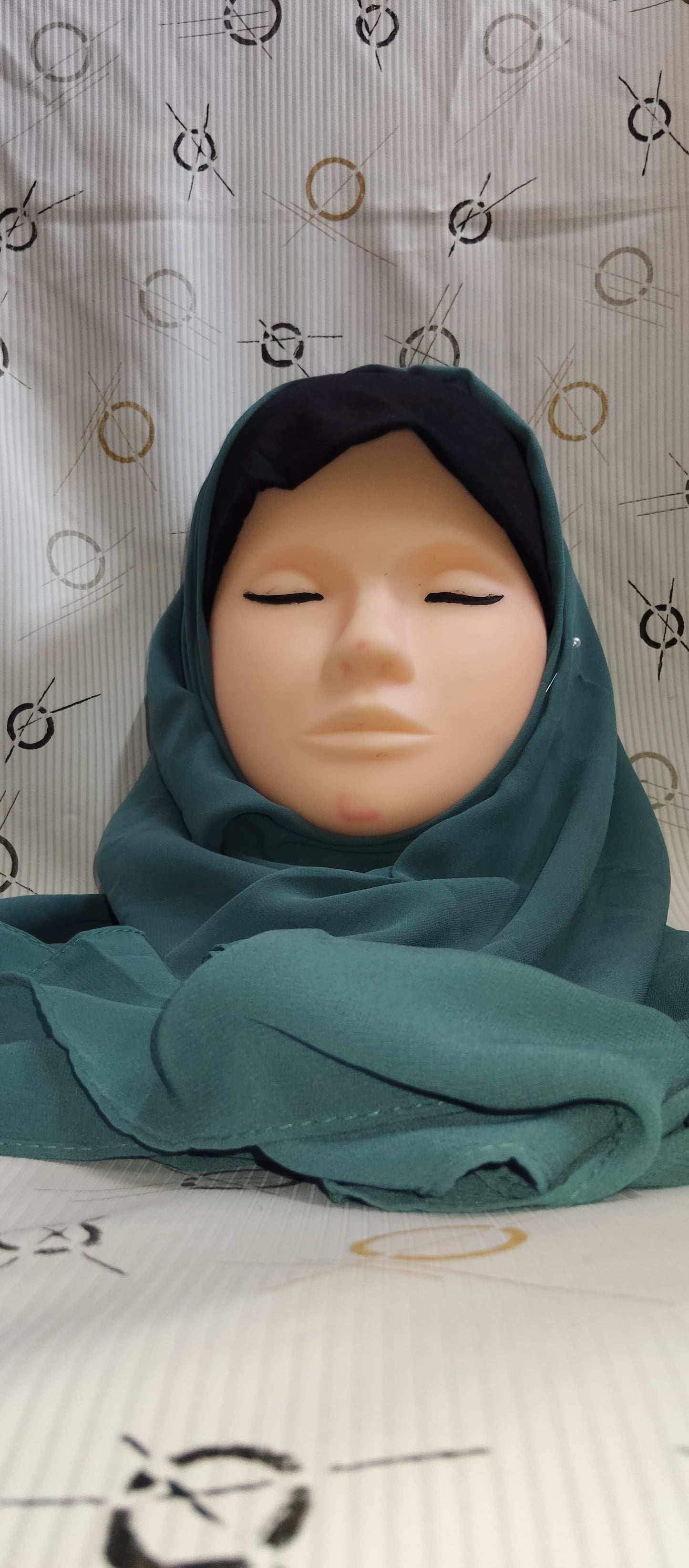 Premium Regular Heavy Chiffon ~ Emerald Dusk | Lightweight