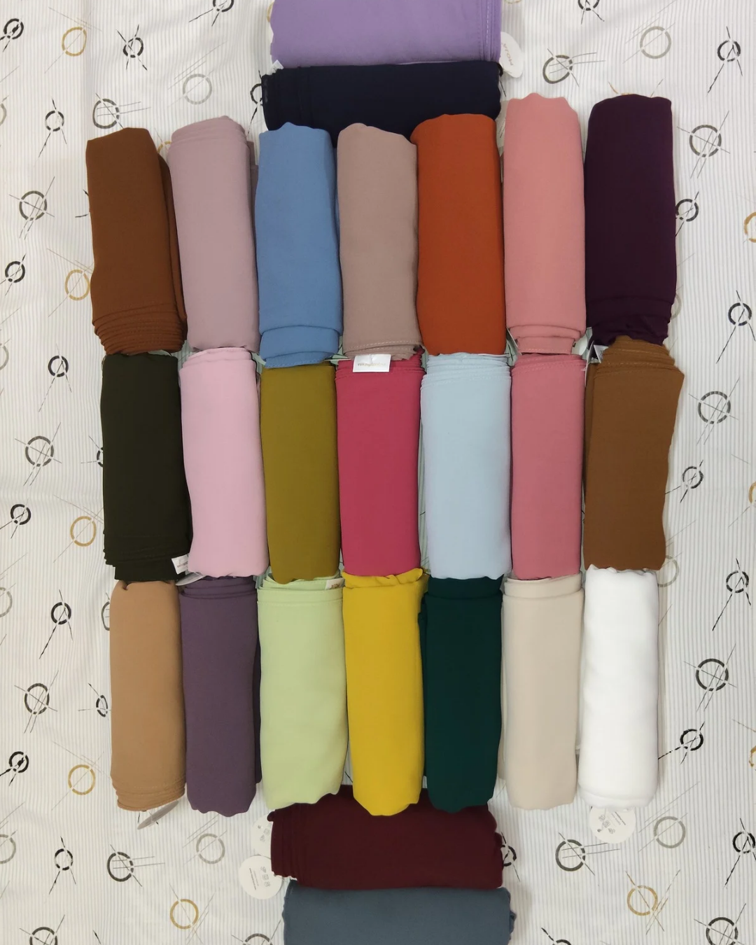 MOJA Malaysian Heavy Chiffon / Georgette Hijab – Burnt Olive [2m Big Size]