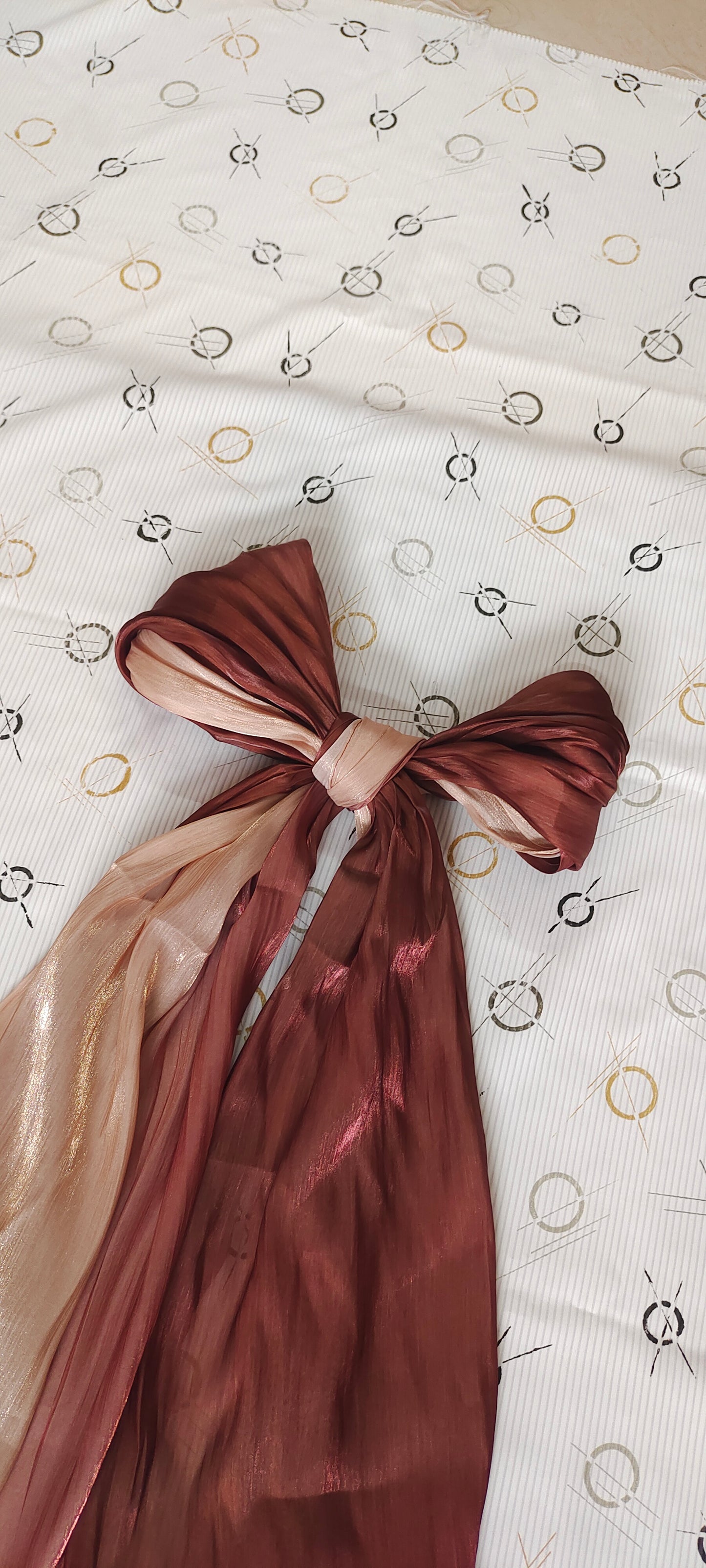 Organza Ombre Hijab – Amber Rust | Lightweight, Elegant & Flowy
