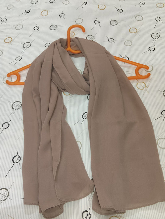 Premium Regular Heavy Chiffon ~ Mocha Veil | Lightweight