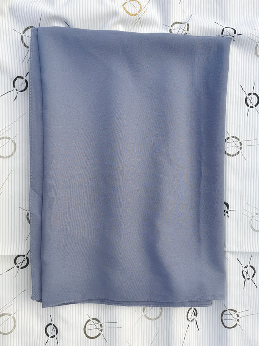Zera Stretch Cotton Hijab – Ash Grey (2m)