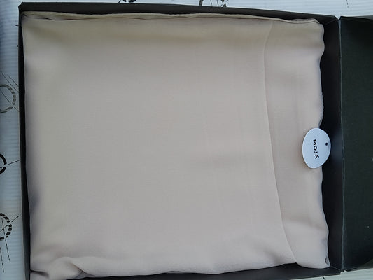 Moja Georgette/Chiffon Hijab – Pearl Cream| Lightweight, Flowing & Elegant