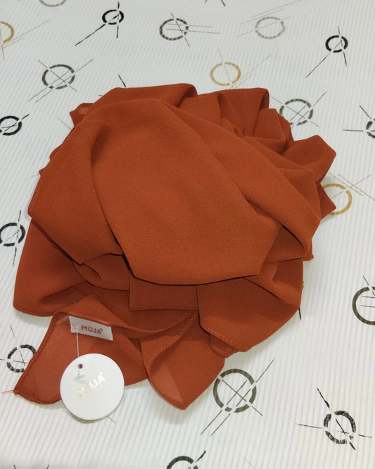 MOJA Malaysian Heavy Chiffon / Georgette Hijab – MariGold [2m Big Size]