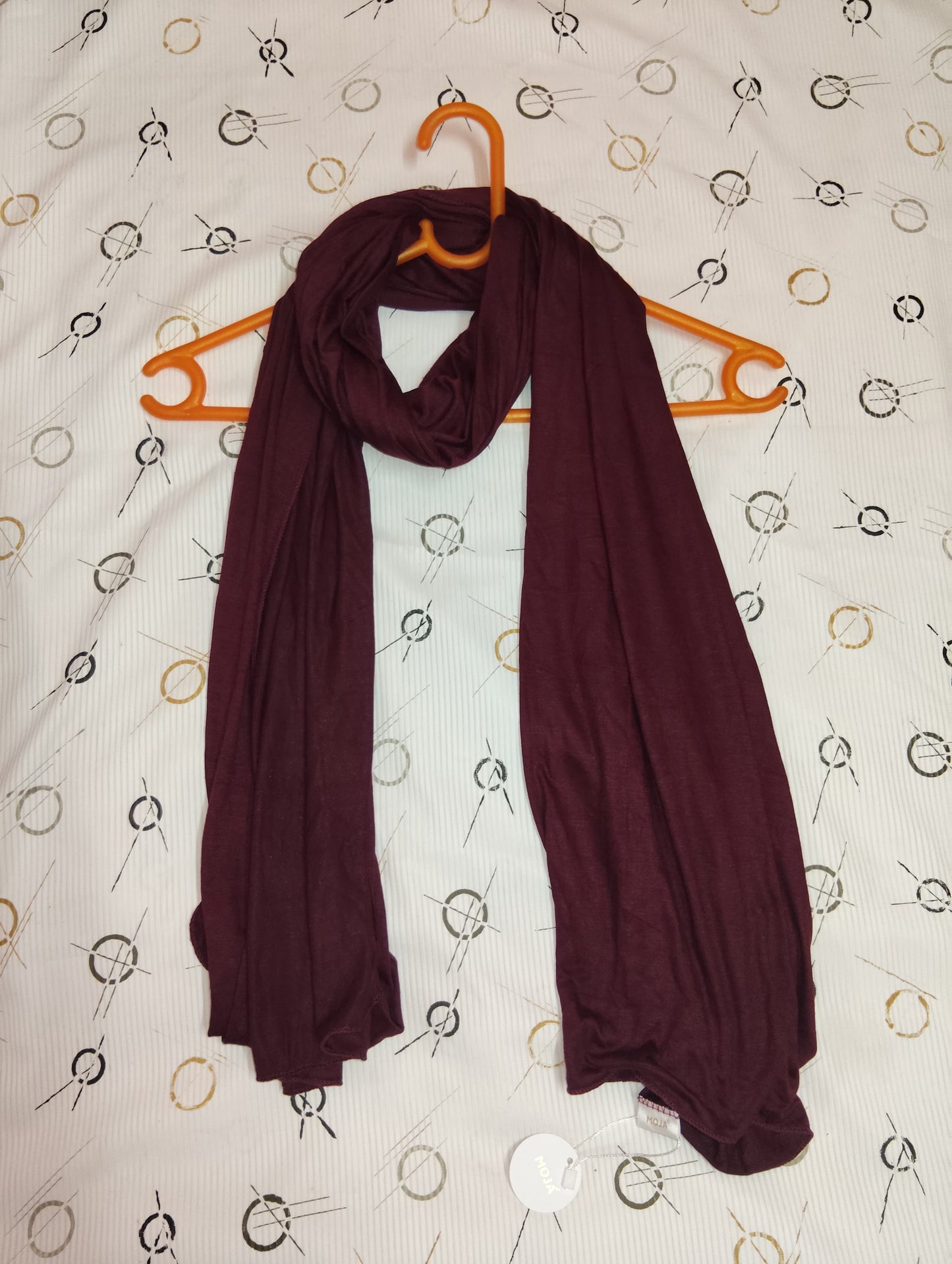 Moja Turkey Jersey Hijab – Burgundy Wine | Soft Stretch Premium Hijab