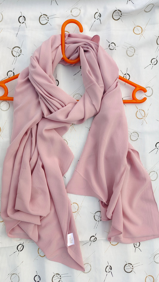 Zera Stretch Cotton Hijab – Blush Pink (2m)
