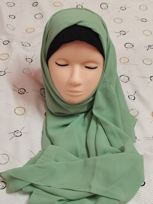 Premium Regular Heavy Chiffon ~ Sage Green | Lightweight