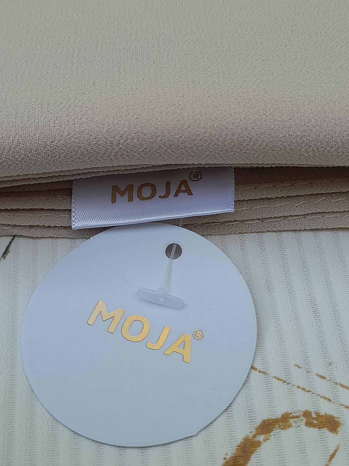 Moja Georgette/Chiffon Hijab – Pearl Cream| Lightweight, Flowing & Elegant