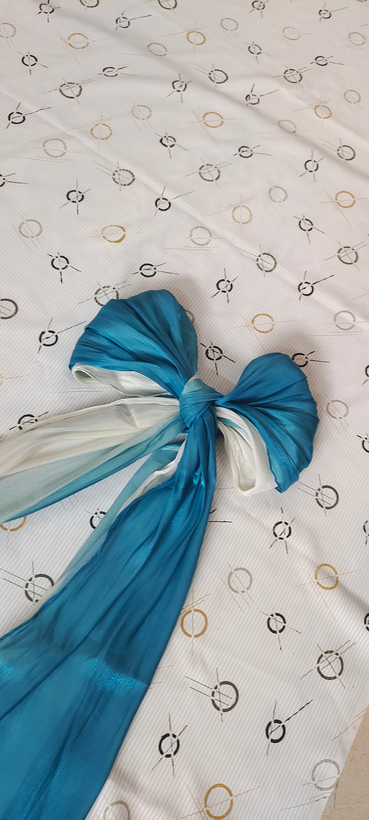 Organza Ombre Hijab – Azure Pearl | Lightweight, Elegant & Flowy