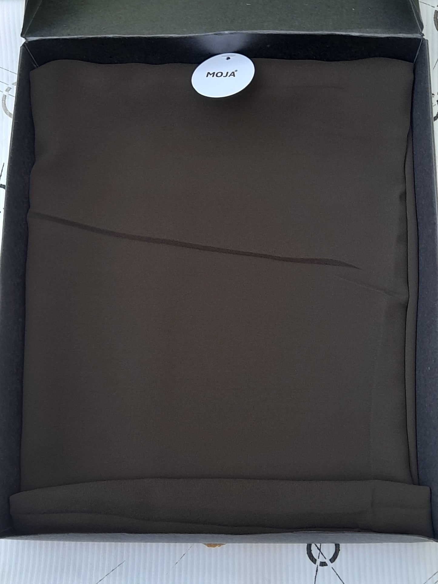 Moja Georgette/Chiffon Hijab – Olive Green | Lightweight, Flowing & Elegant