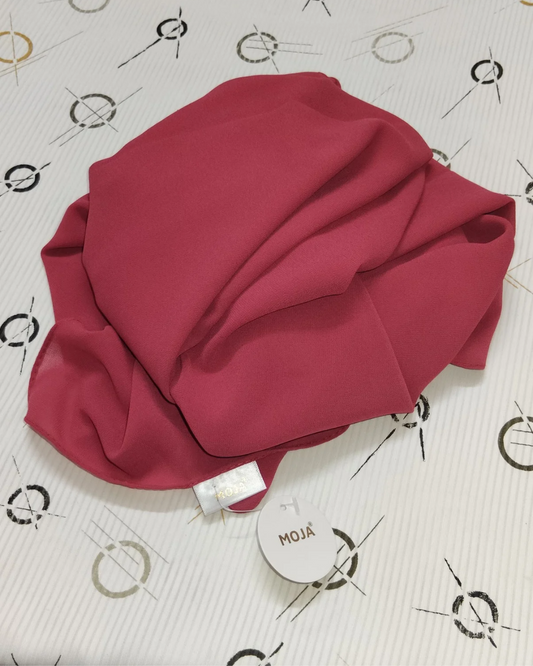 MOJA Malaysian Heavy Chiffon / Georgette Hijab – Watermelon [2m Big Size]