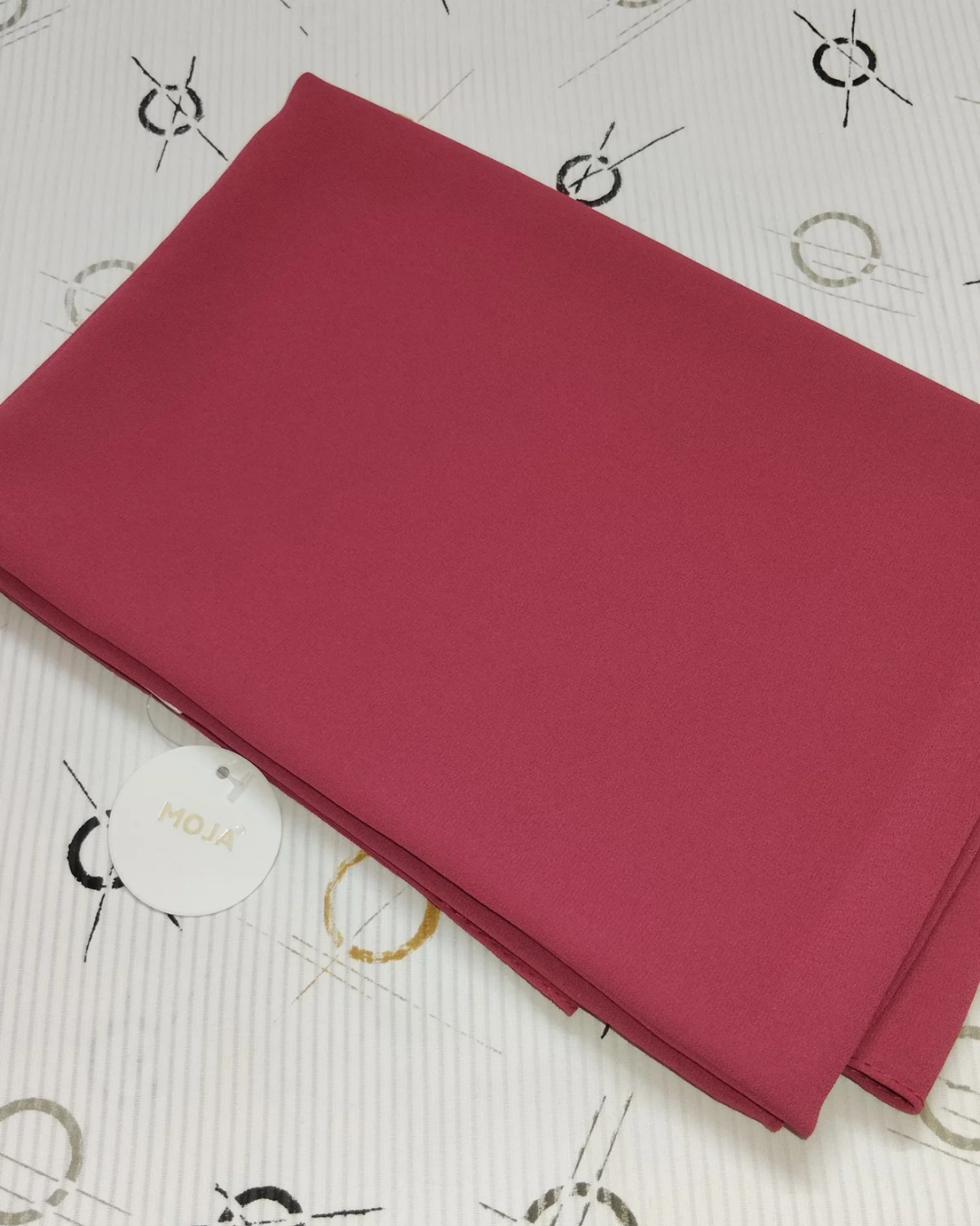 MOJA Malaysian Heavy Chiffon / Georgette Hijab – Watermelon [2m Big Size]