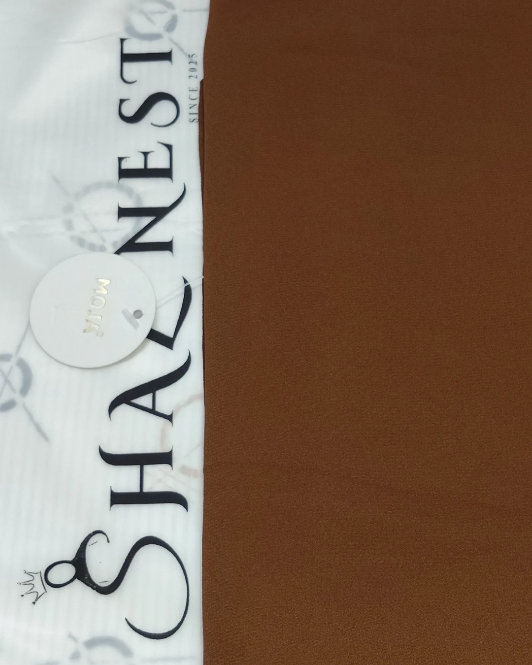 MOJA Malaysian Heavy Chiffon / Georgette Hijab – Almond [2m Big Size]