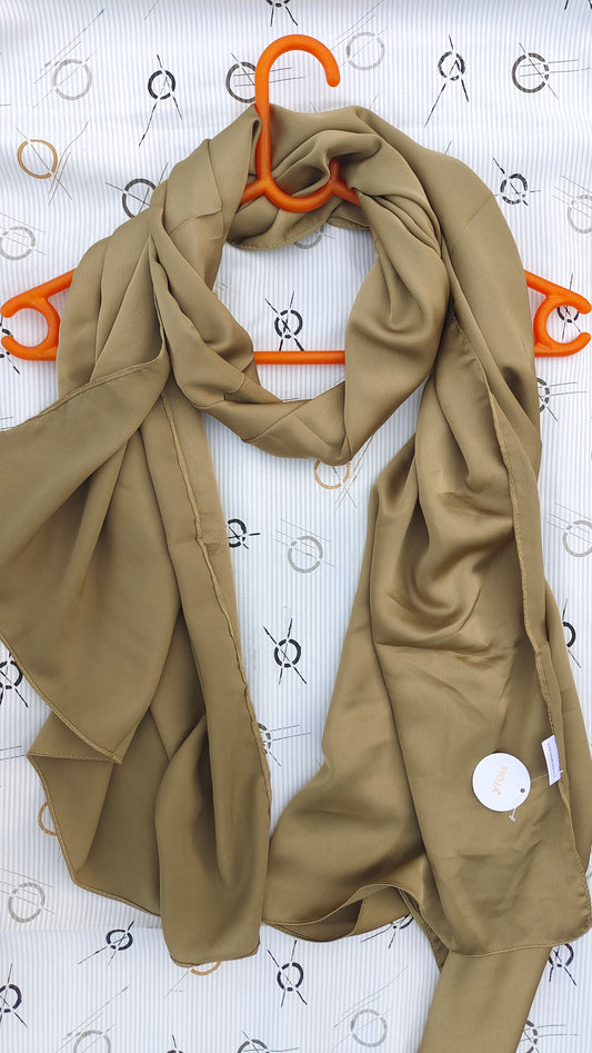 Moja Matte Satin Hijab – Mustard Gold (2m)