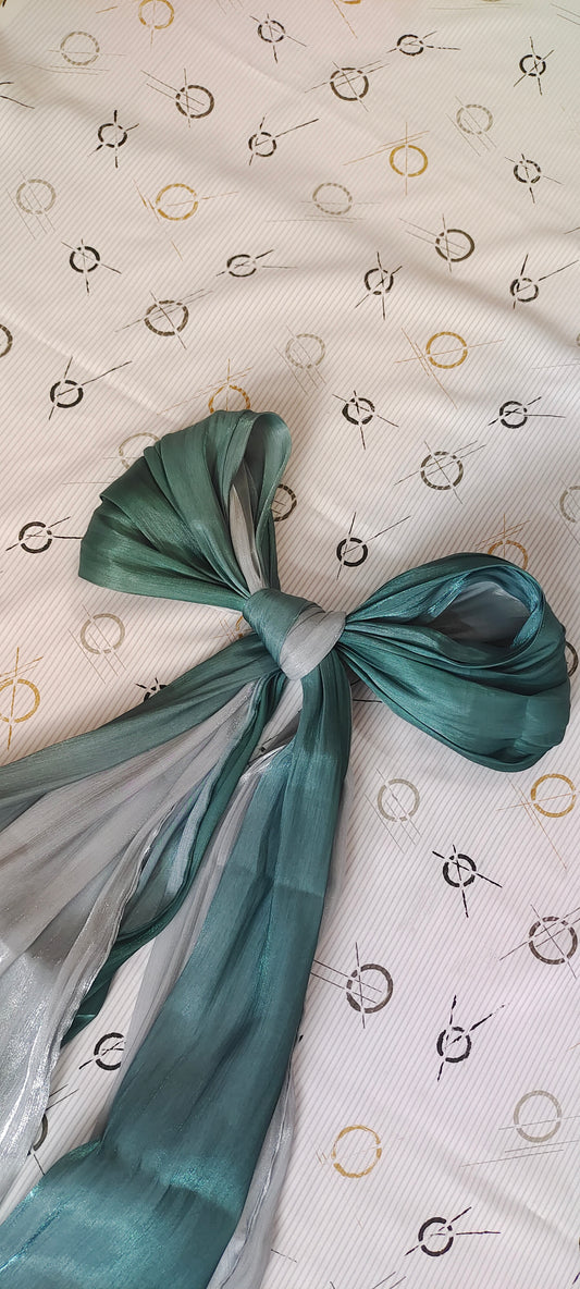 Organza Ombre Hijab – Sage Mist | Lightweight, Elegant & Flowy