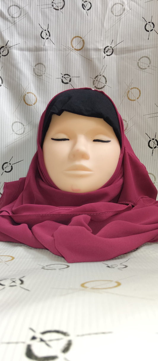 Premium Regular Heavy Chiffon ~ Royal Merlot | Lightweight